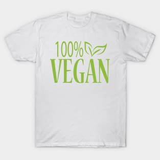 100% Vegan Design T-Shirt